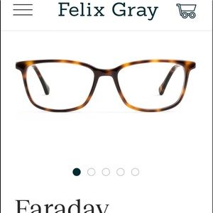 Felix Gray Blue Light blockers (non prescription) in turquoise Faraday model